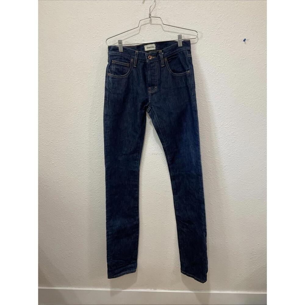 Taylor Stitch White Oak Cone Slim Denim Jeans Buttonfly Men's Size 28 x 36
